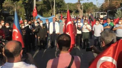 Konya’da yaşayan Azerbaycan Türklerinden ülkelerine destek
