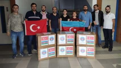Milliyetçi Hekimler Derneği'nden Azerbaycan'a tıbbi malzeme desteği