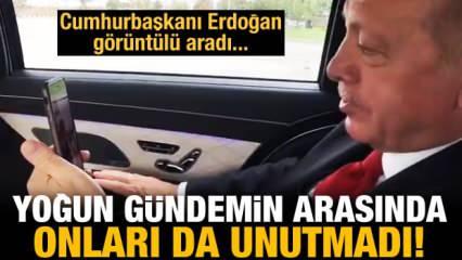 Cumhurbaşkanı Erdoğan görüntülü aradı