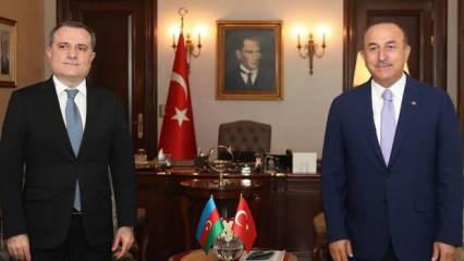 Dışişleri Bakanı Çavuşoğlu Azerbaycanlı mevkidaşı Bayramov ile görüştü