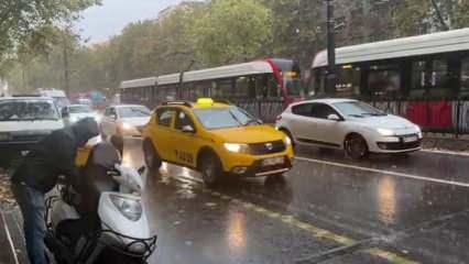 İstanbul’da sağanak yağış başladı