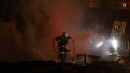 Ankara'da sanayi sitesinde yangın