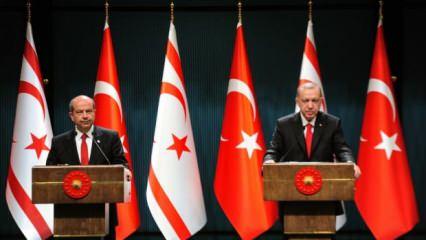 Başkan Erdoğan, KKTC Cumhurbaşkanı Tatar'dan dünyaya Kıbrıs mesajı