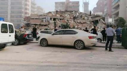 Deprem sonrası İzmir'den korkutan fotoğraflar! Vatandaşlar sokaklara döküldü!