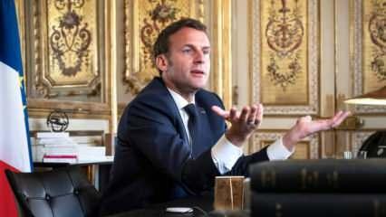 Fransa'da Macron'u yerin dibine soktular: Alay konusu olduk!