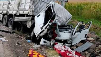 Viranşehir'de iki kamyon çarpıştı: 2 ölü, 2 yaralı