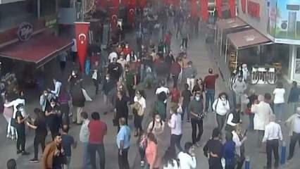 İzmir'deki deprem anı kameralara böyle yansıdı
