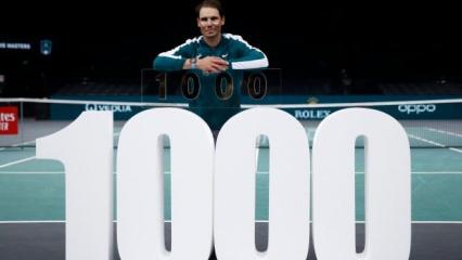 Rafael Nadal '1000'ler kulübü'ne girdi