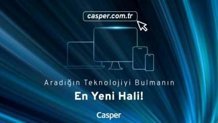 Casper web sitesini kullanıcı dostu hale getirdi