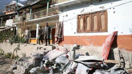 Hindistan Keşmir'de yerleşim yerlerine saldırdı: 3 sivil hayatını kaybetti