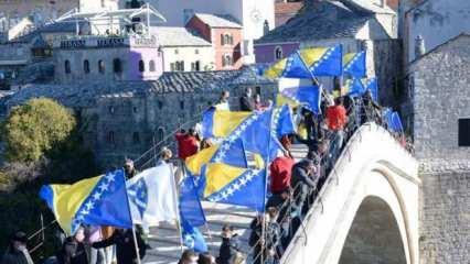 Mostar Köprüsü'nün yıkılışının 27. yılında anma töreni düzenlendi