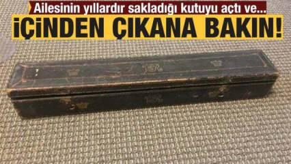 Yıllardır saklanan kutuyu a&ccedil;tı! Şaşkın d&ouml;nd&uuml;