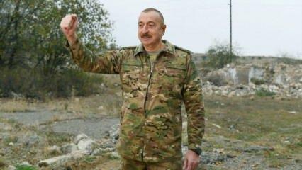 Cumhurbaşkanı Aliyev'den Karabağ'da zafer turu