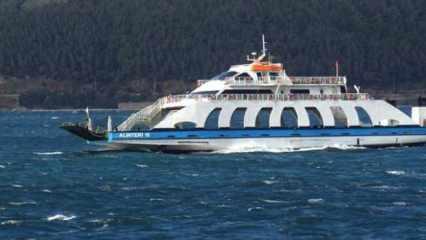 Güney Marmara'da tüm feribot seferleri iptal edildi