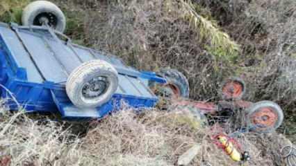 Kontrolden çıkan traktörün sürücüsü hayatını kaybetti