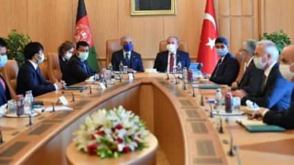 Şentop, Afganistan Milli Uzlaşı Yüksek Konseyi Başkanı ile görüştü