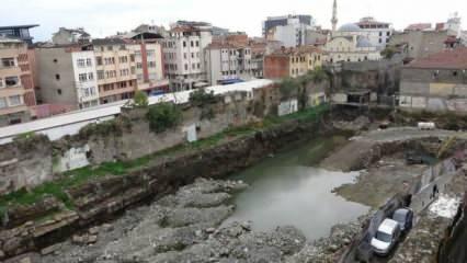 Trabzon&rsquo;un g&ouml;beğinde Roma d&ouml;nemine ait rıhtım ortaya &ccedil;ıktı