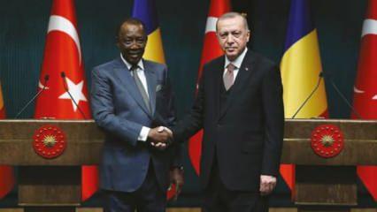 Cumhurbaşkanı Erdoğan, Çad Cumhurbaşkanı ile görüştü