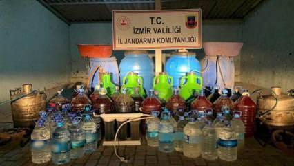 İzmir’de 972 litre kaçak alkol ele geçirildi