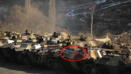 AP dünyaya servis etti! Savaş meydanındaki tanklara Türk bayrağı astılar