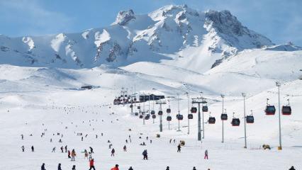Erciyes Kayak Merkezi'ne haftada 10 uçak turist gelecek