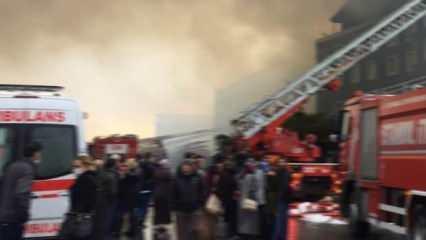 İstanbul'da fabrika yangını! Ekipler bölgede...