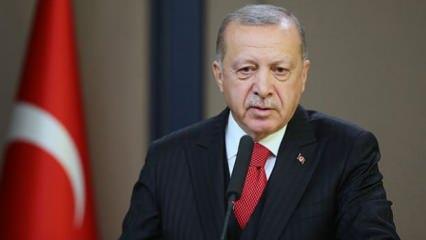 Cumhurbaşkanı Erdoğan: Başarılarınızın devamını diliyorum