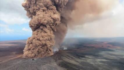 Hawaii'deki Kilauea Yanardağı faaliyete geçti