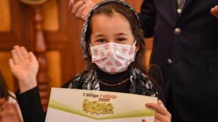 6 yaşındaki Zeynep, kazandığı ödülü SMA hastalarına bağışladı