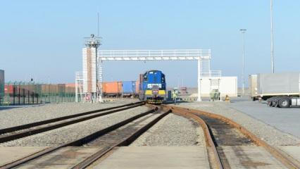Türkiye'den Çin'e giden ikinci ihracat treni, Azerbaycan'a ulaştı