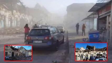 Korkunç görüntüler! Hırvatistan'da Avrupa'yı sallayan deprem, çok sayıda ölü var