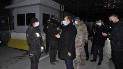 Vali Pehlivan, güvenlik güçleri ve sağlık çalışanlarını yalnız bırakmadı
