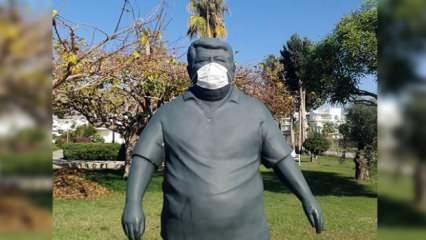 Anavatan Partisi'nden Özal'ın heykeline maske takılmasına tepki