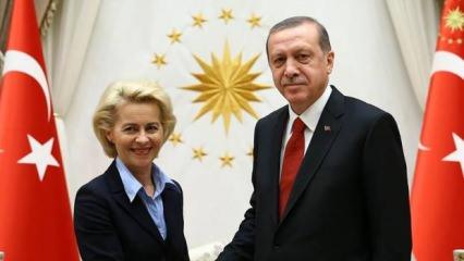 Başkan Erdoğan, AB Komisyonu Başkanı Ursula von der Leyen ile görüştü