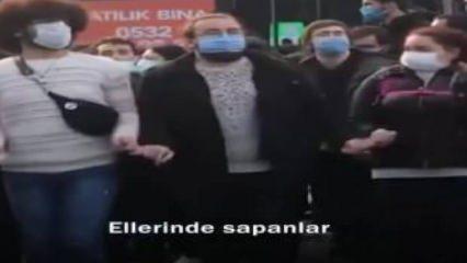 Boğaziçi Üniversitesi'nde DHKP-C marşı: Ellerinde sapanlar vuruyor bu çocuklar