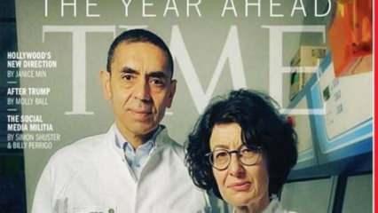 Prof. Şahin ve Prof. Türeci Time dergisinin kapağında