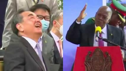 Tanzanyalı lider, ülkesinde maske takmayan Çinli bakana teşekkür etti