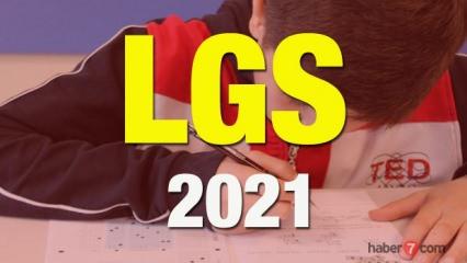 2021 LGS sınavı ne zaman?  MEB Liseye Geçiş Sınavında öğrencilerin sorumlu olduğu konular...
