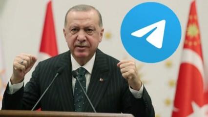Cumhurbaşkanı Erdoğan Telegram'dan ilk mesajını verdi