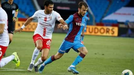 Trabzonspor 1 puanı uzatmalarda kurtardı