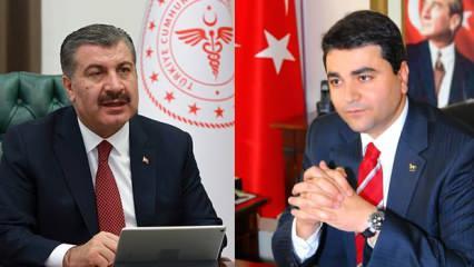 Bakan Koca'dan DP Genel Başkanı Gültekin Uysal'a teşekkür