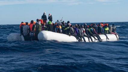 Batmak üzere olan bottan 120 düzensiz göçmen kurtarıldı