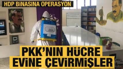 HDP'nin Esenyurt İlçe Başkanlığı'na terör baskını! PKK'nın hücre evine çevirmişler