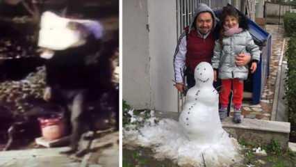 İstanbul’da pes dedirten hırsızlık: Kardan adamı çaldılar