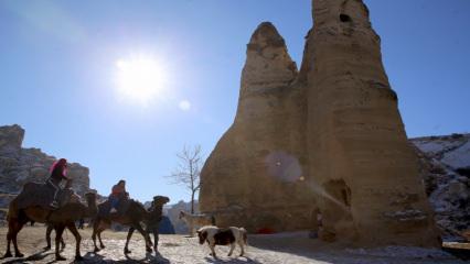 Kolombiyalı ve Meksikalı turizmciler Kapadokya'ya hayran kaldı