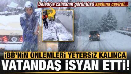 Meteoroloji İstanbul için defalarca uyarmıştı! İBB yetersiz kalınca, vatandaş isyan etti...