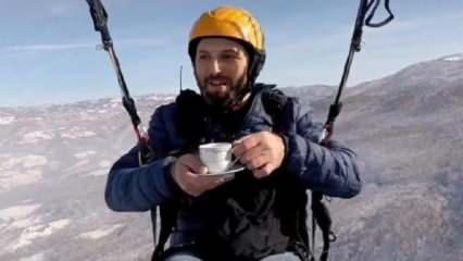 950 metre yükseklikte çay içti