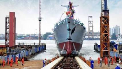 Pakistan için üretilen 2'inci savaş gemisi de denize indirildi