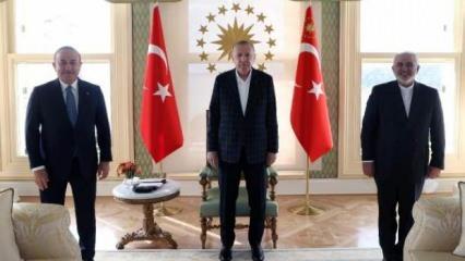 Cumhurbaşkanı Erdoğan, Cevad Zarif'i kabul etti