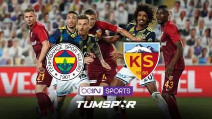 Fenerbahçe Kayserispor maçı canlı izle! BeIN Sports FB Kayseri maçı şifresiz canlı skor takip